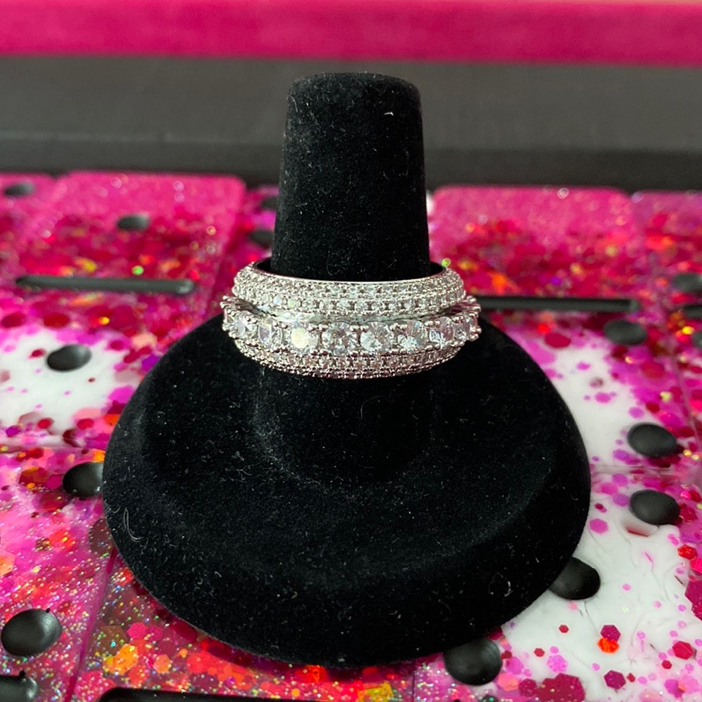 Iced Out Eternity Spinner Band